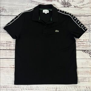 Lacoste Men’s Logo Stripe Pique Polo Shirt